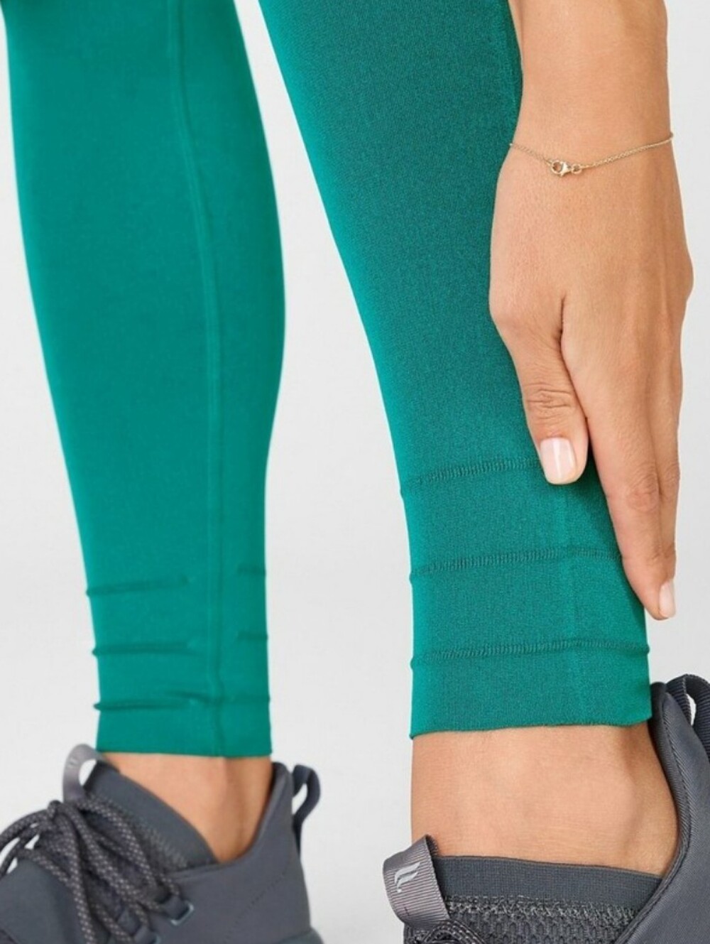 NWT Fabletics High Waisted Sculpt Knit Performance Classic Legging Green sz L. - Picture 8 of 14